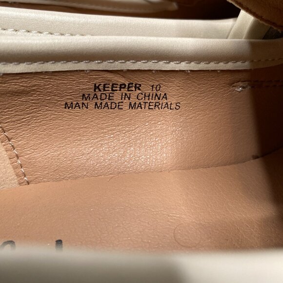 Hey Girl by Corkys Womens Chunky Platform Loafers Size 10 Ivory Academia Preppy - Picture 7 of 15